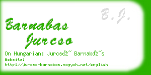 barnabas jurcso business card